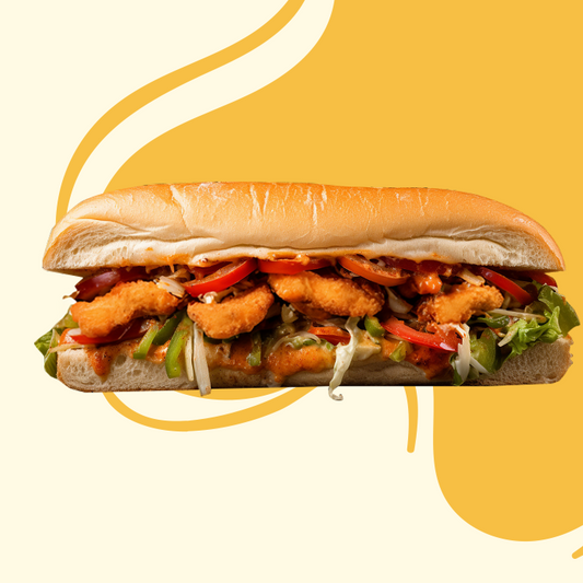Popcorn Chicken Po’ Boy with Cajun Remoulade