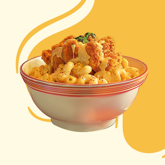 Popcorn Chicken Mac 'n' Cheese with Crispy Topping