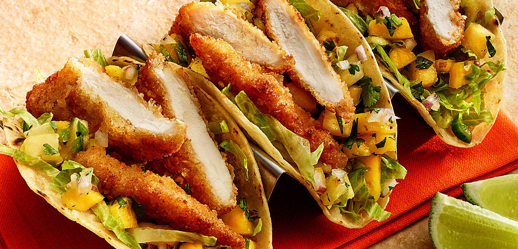 Chicken Chop Tacos with Pineapple Salsa
