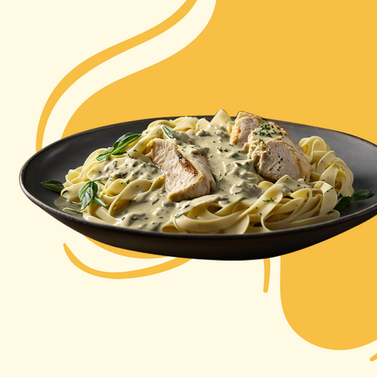 Signature Chicken Alfredo with Creamy Mushroom Sauce 