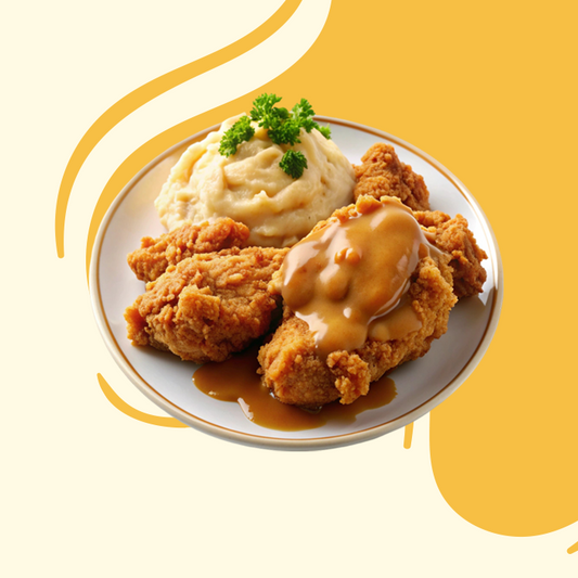 Southern Fried Chicken with Garlic Butter Mashed Potatoes
