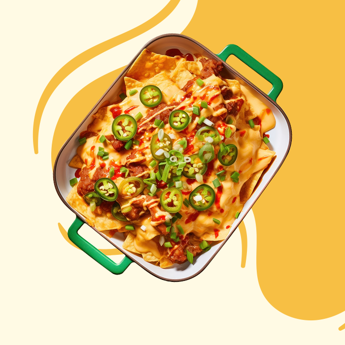  Marinated Chicken Nachos Bake 