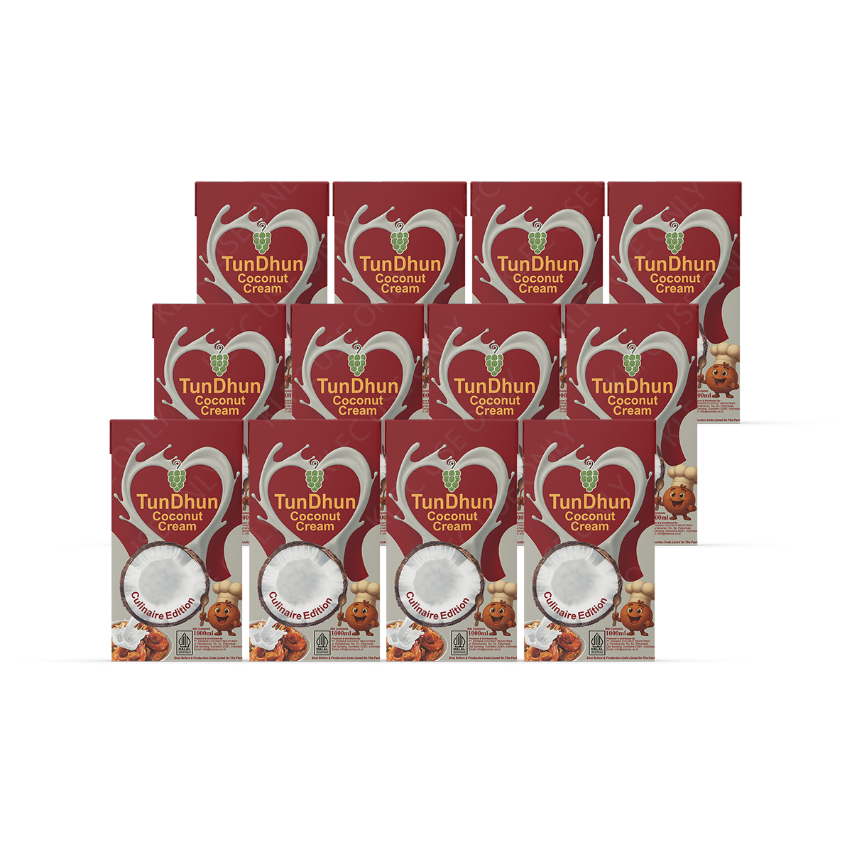 [Bundle] TunDhun Santan Coconut Cream 1 Litre x 12 Packets