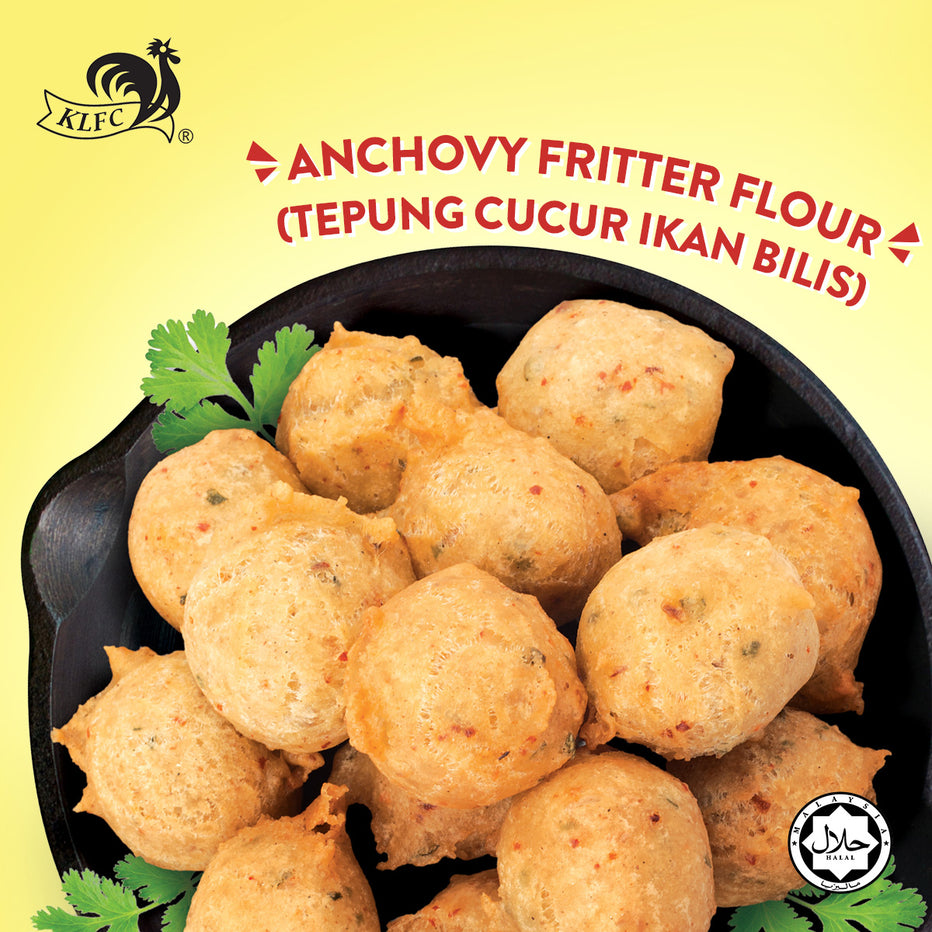ANCHOVY FRITTER FLOUR (TEPUNG CUCUR IKAN BILIS) 200G KLFC