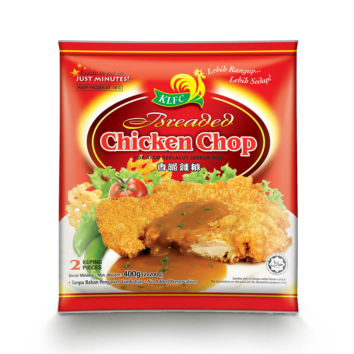 BREADED CHICKEN CHOP 400G