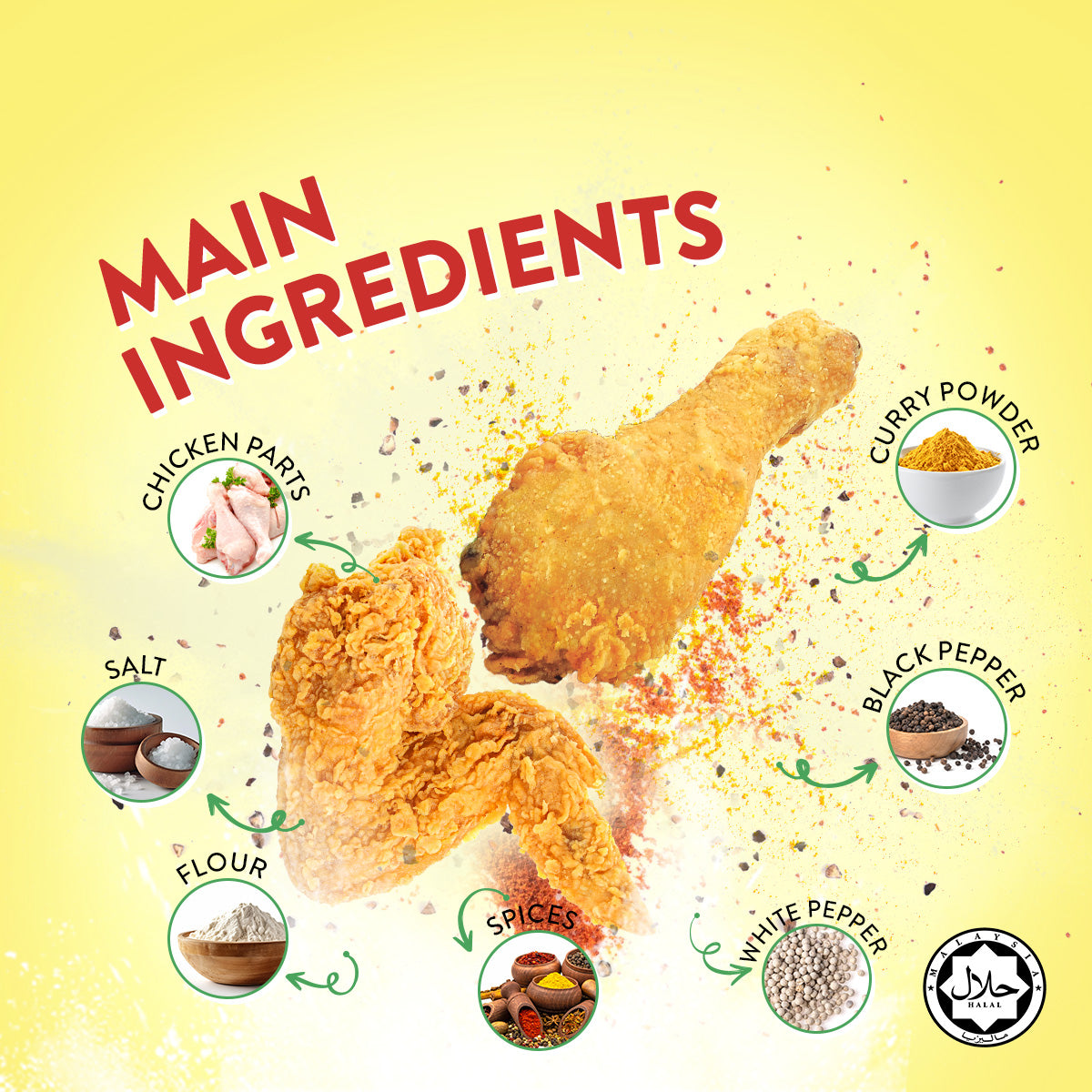 CRISPY FRIED CHICKEN 800G