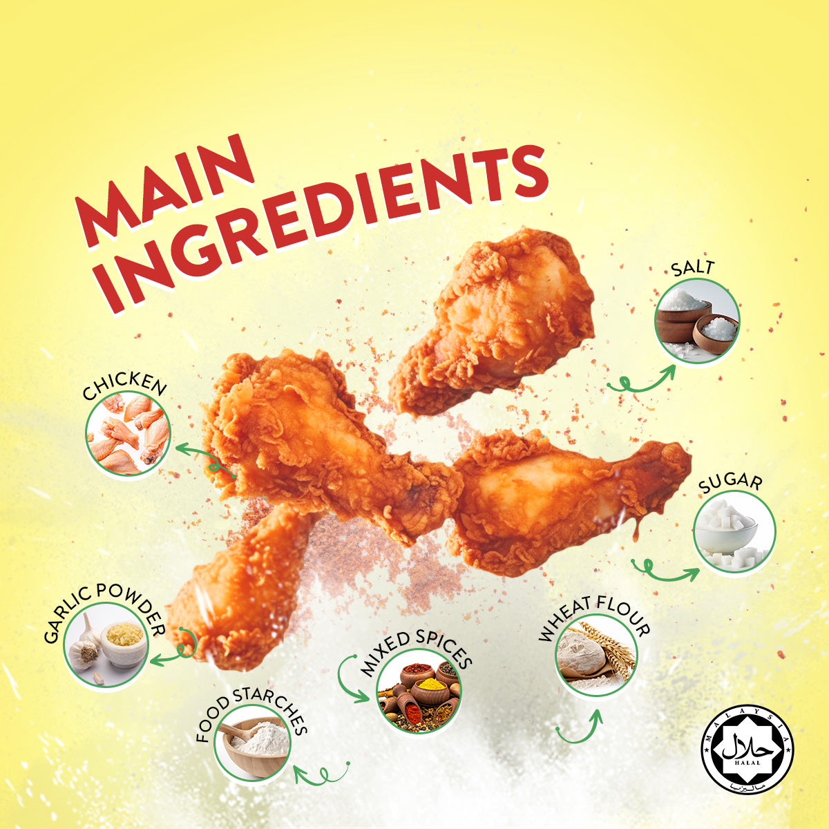 HOT & SPICY CHICKEN DRUMMET 800G – KLFC