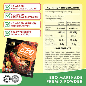 BBQ MARINADE PREMIX POWDER 200G