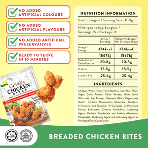 CRISPY CHICKEN BITES 800G