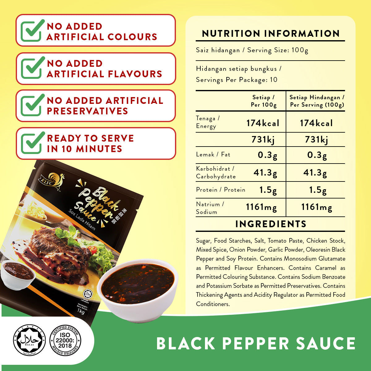 BLACK PEPPER SAUCE 1KG