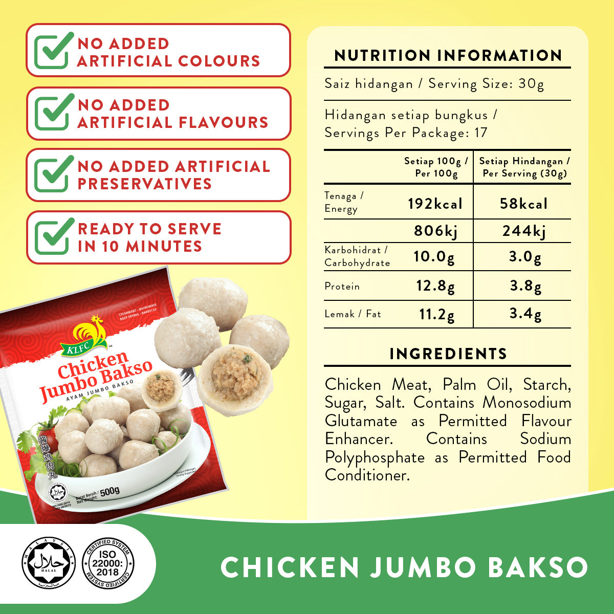 CHICKEN JUMBO BAKSO 500G