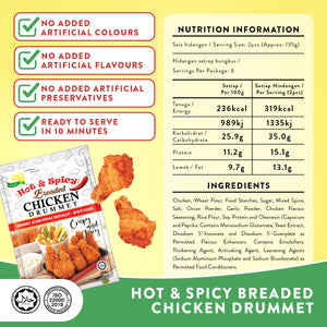 HOT & SPICY CHICKEN DRUMMET 800G