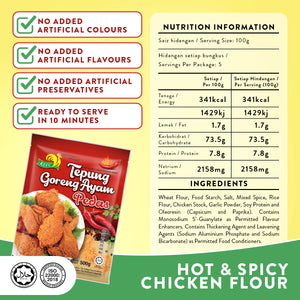 HOT & SPICY FRIED CHICKEN SEASONING FLOUR 500G