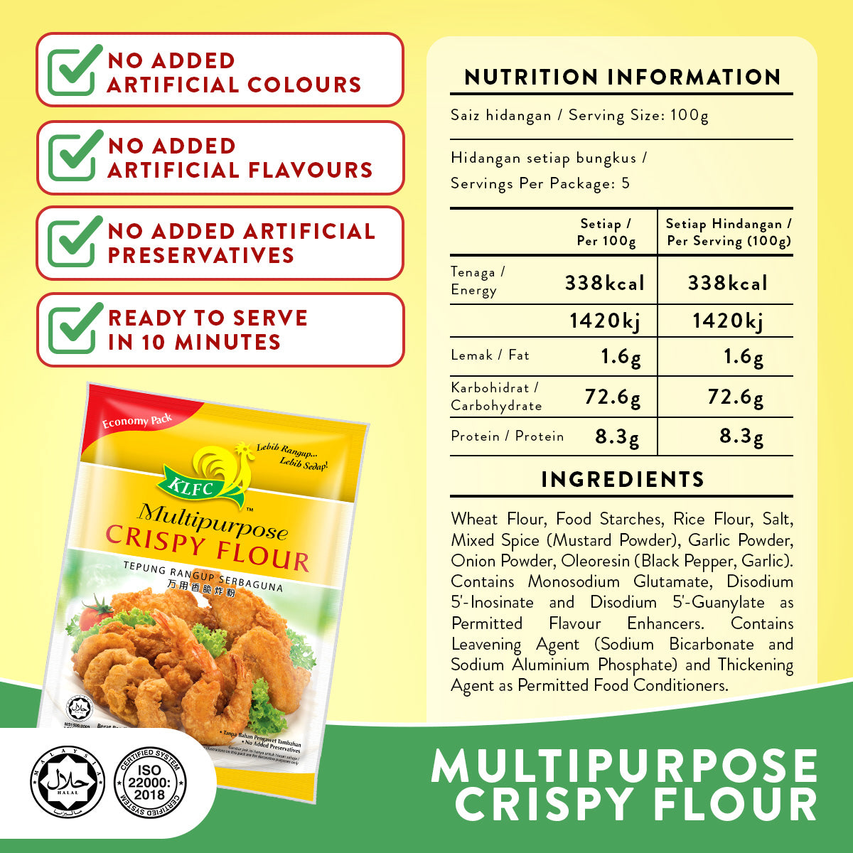 MULTIPURPOSE CRISPY FLOUR 500G