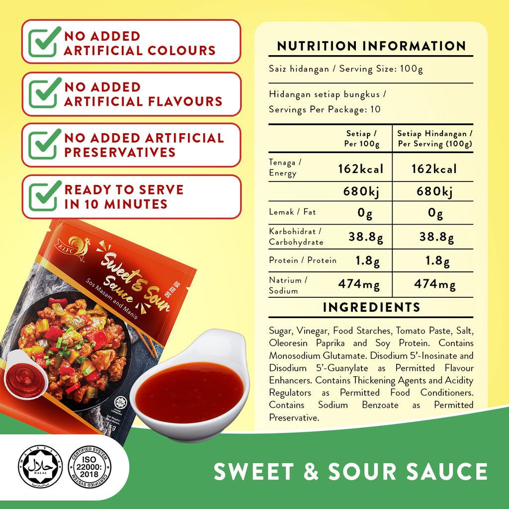 SWEET & SOUR SAUCE 1KG KLFC