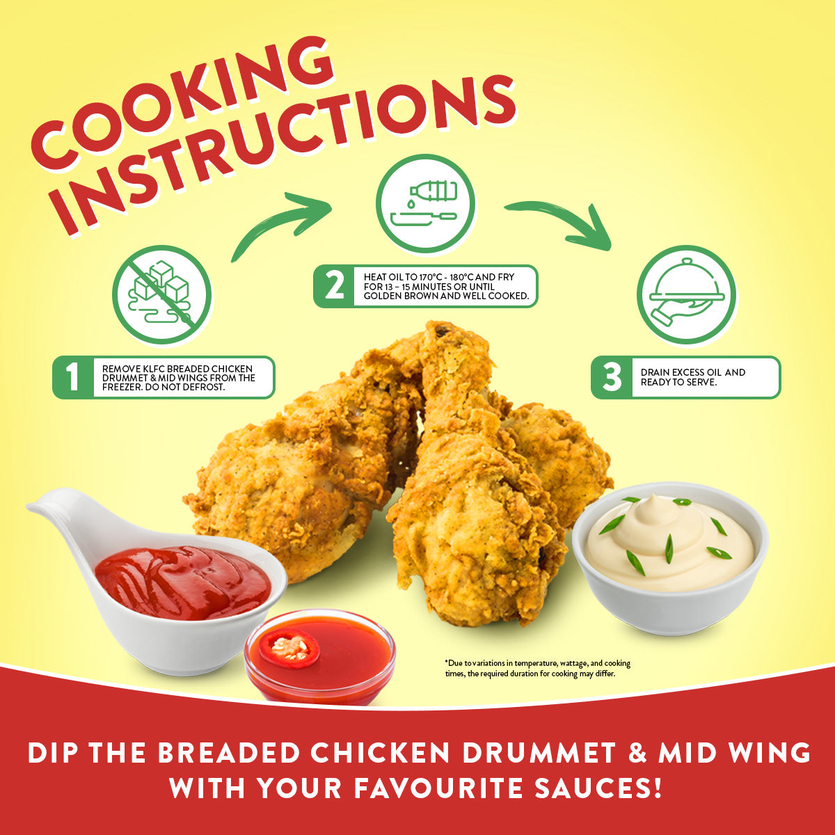 BREADED CHICKEN DRUMMET & MID WING 800G