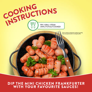 MINI CHICKEN FRANKFURTER 1KG