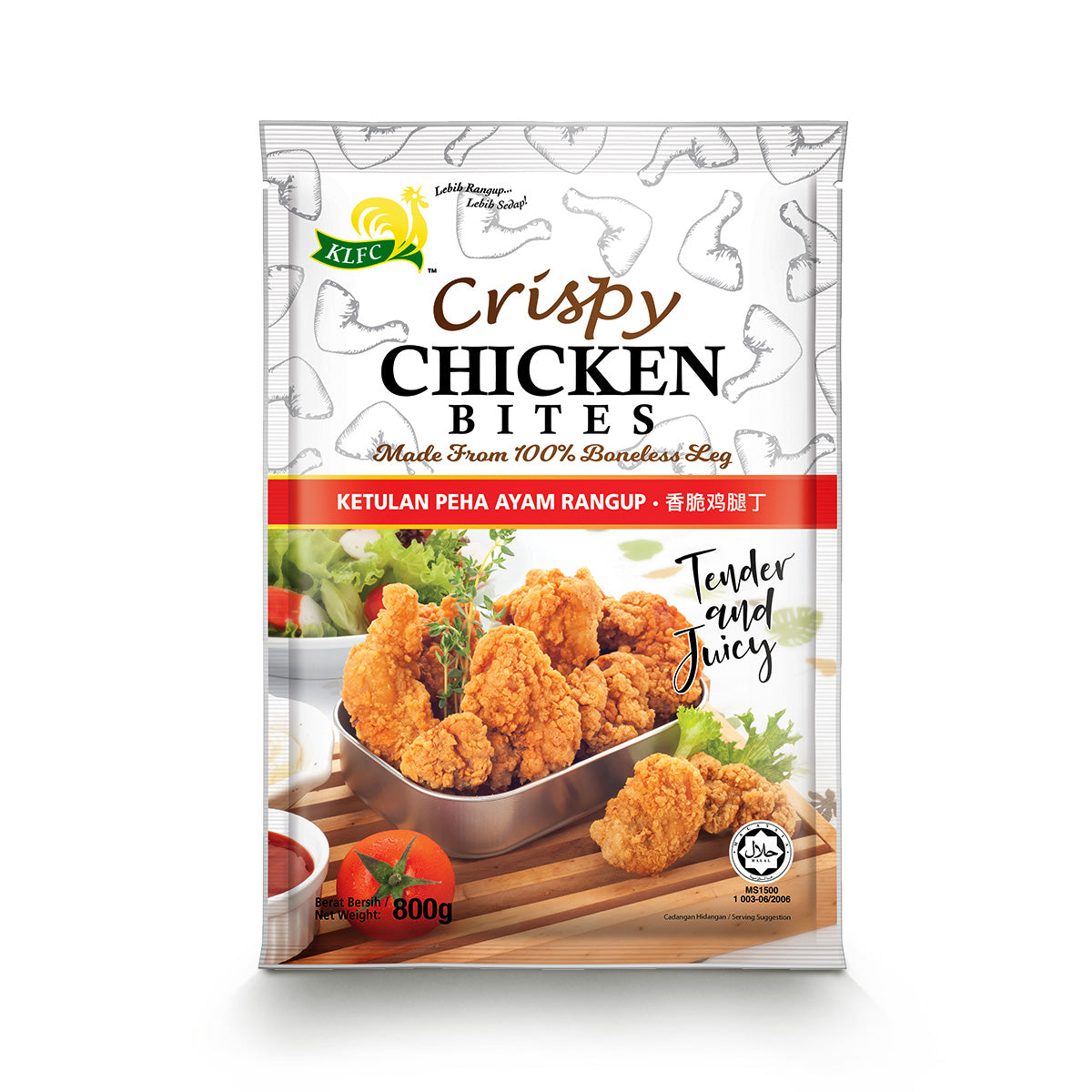 CRISPY CHICKEN BITES 800G