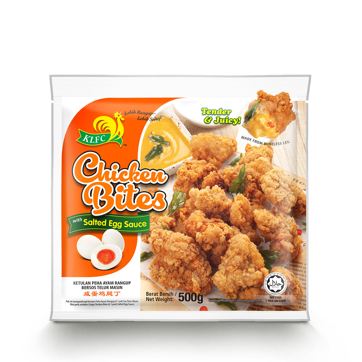 Chicken Bites With Salted Egg Sauce 500g Klfc