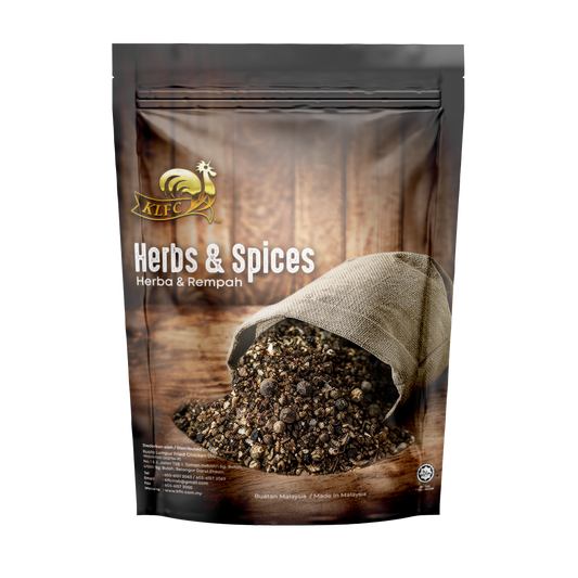 KLFC Black Pepper Seed / Coarse / Powder & White Pepper Powder 250G